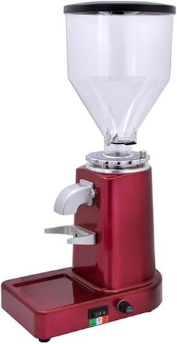 GYDUHYE Electric Coffee Grinder Commercial & Home Coffee Bean Grinder Turkish Coffee Milling Machine Professional Miller(Color:Red)