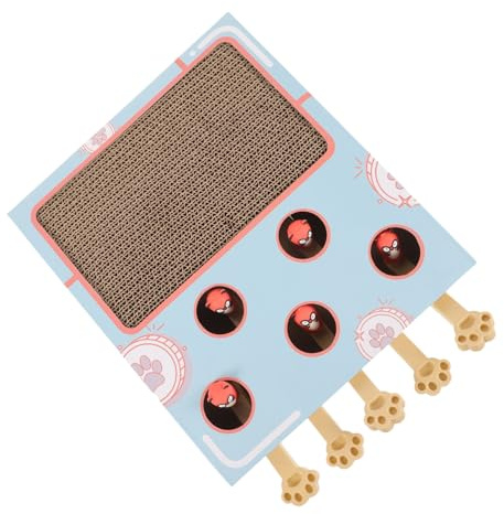BESPORTBLE Caja para rascar Gato Juguetes Juguete de Entrenamiento iq para Mascotas Gato en casa Cat Scratcher Cat Toys e Interactivo e rascador Interactivo Papel Sky-Blue