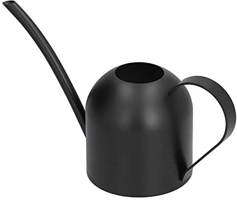 Arrosoir Vintage Noir en Acier Inoxydable de 500 ML avec Bec Long – Flacon Pulvérisateur Rétro en Métal pour Le Jardinage Intérieur et Extérieur, Petit Pot d'arrosage pour Plantes