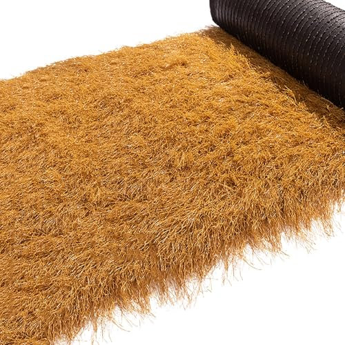 Techo De Paja Artificial, Rollos De Paja De Palma Simulación, Teja Granja Paja Artificial Rollos Paja Estilo Mexicano Teja Plástico, for Cubiertas De Sombrilla De Patio Decoración(0.5x2m(1.64x6.56ft))