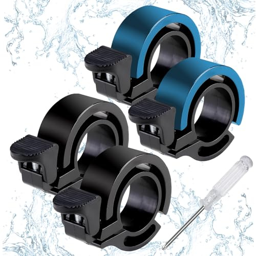 YFaith 4 Pezzi Campanello Bici, Lega di Alluminio Campanello Mtb, con Cacciavite Mini Campanellos per Bicicletta, per Bici da Strada, Mountain Bike