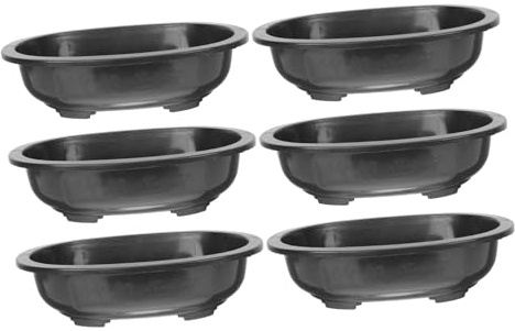 OFFSCH 6pezzi Da in Plastica Decorativo Fioriera Per Piante Per Bonsai Design e Moderno Adatto Per Piante Da