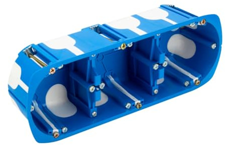 Miratic Unterputzdose Ø60 mm (Bohrloch Ø67 mm) – Winddicht für Hohlwände ideal für Gipskarton – Robuste und sichere Installation (dreifach)