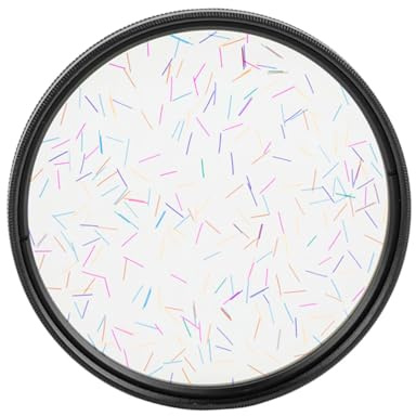 LOORGVEL Starlight Effekt Filter Kameraobjektiv Zubehör für Spiegelreflexkameras Optisches Glas Langlebig Spezieller Lichteffekt für Landschafts Nachtaufnahmen