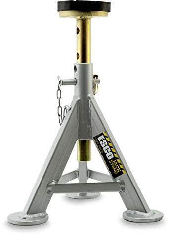 ESCO 10498 Jack Stand, 3 Ton Capacity, Silver, 21.5