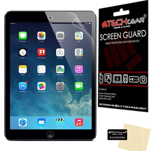 TECHGEAR Screen Protector for iPad Air 9.7 & iPad Air 2 (iPad 5 & 6) - Clear Lcd Screen Protectors Compatible with Apple iPad Air & Air 2 (iPad 5 & iPad 6) - with Cloth & Application Card