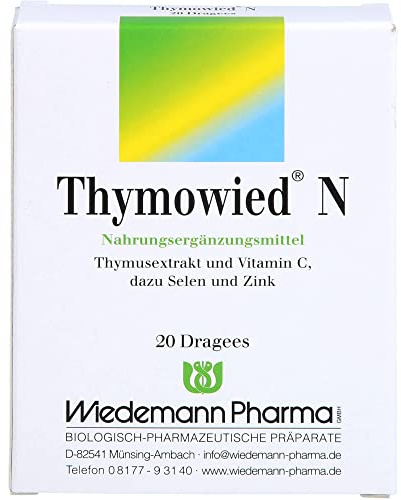 Thymowied N Dragees Thymusextrakt und Vitamin C, Selen und Zink, 20 St. Tabletten