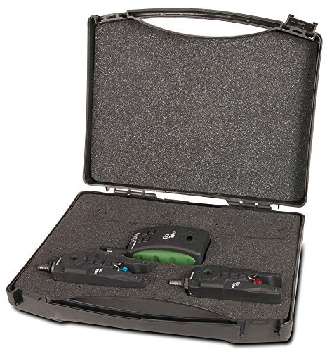 Anaconda Tiki Taka Funkset - 2 Bissanzeiger + Receiver, Funkbissanzeiger zum Karpfenangeln, Karpfenbissanzeiger