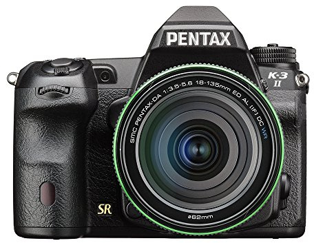Equipaggiamento di lente di Pentax K-3II WR 18-135mm 24MP Macchina fotografica di SLR Nera