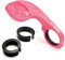 TUFF LUV Lollipop Handlebar Mount Adapter Compatible With Garmin Edge GPS Bike Computer - Pink