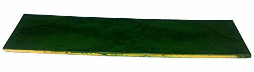 Lederabziehriemen GRÜN, 20cm x 5cm, behandelt mit Chromoxid