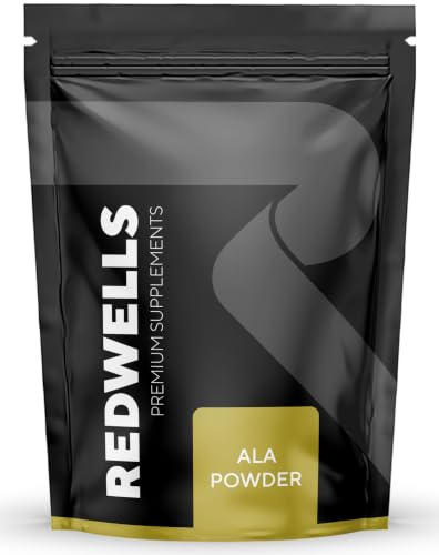 Acido Alfa Lipoico Polvere (ALA) REDWELLS Antiossidante & Vegan - 100g Pack