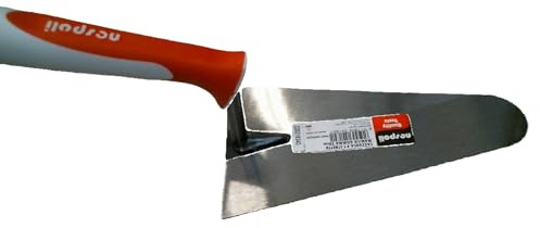 NESPOLI Truelle Léger Poignée en Caoutchouc Pointe Fine 20 Cm