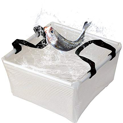 AceCamp Multifunctional Collapsible Water Basin, Folding Tub, Portable Bin, Lightweight Foldable Sink with Handles for Camping, Dish Washing, Laundry, Fishing, Hiking, Outdoors (White Basin - 10L)