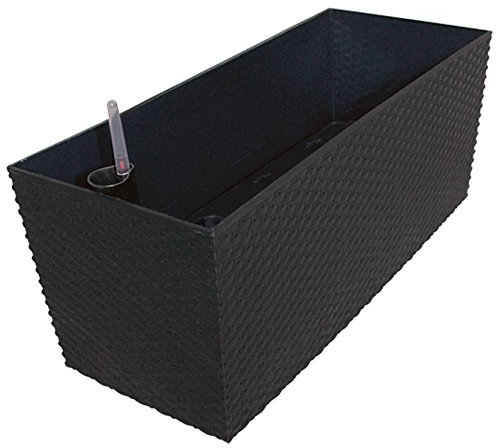 Kunststoff Blumenkasten Rato Case L 60 cm anthrazit mit Wasserspeicher