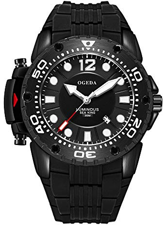 Benyar Herren Uhr Chronographen Analog Quarz wasserdichte Business Sport Design Lederarmband Armbanduhren für Herren Geschenk für Männer