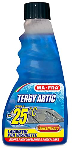 MAFRA, Tergy Artic-25°C, Lavavetri Concentrato per Vaschette Tergicristallo, Azione Anticongelante, con Anticalcare, Formato 250ml