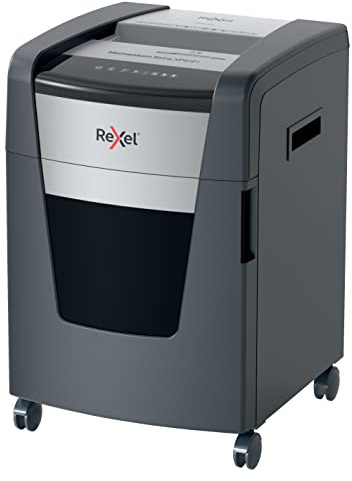 Rexel XP512+ Micro Cut Paper Shredder, Shreds 13-12 (70-80 gsm) Sheets At Once, P5 Security Level, Jam-Free Technology, Office Use, 45 Litre Pull-Out Bin, Black, Momentum Extra Range, 2021512M