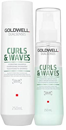 Goldwell Dualsenses Curls & Waves Hydrating Shampoo 250ml Serum Spray 150ml
