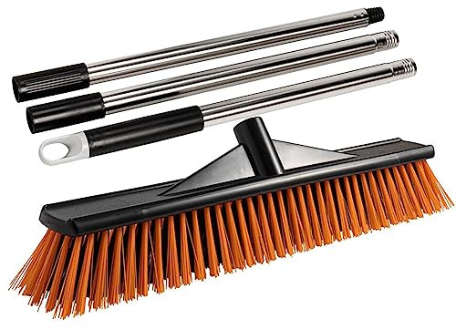 Spazzolone rigido per pavimenti, spazzola rigida | spazzola per scrub portatile, spazzola per esterni per magazzini, garage, balconi, ponti, piscine