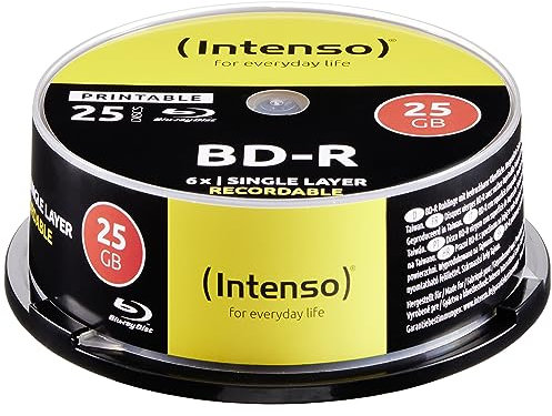 BLU-Ray imprimible de 25 GB – husillo de 25