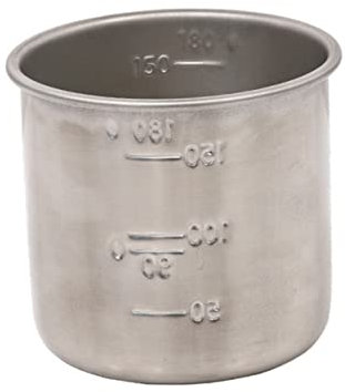 MAGICLULU Tasse à Mesurer Ouverture Large Argentée en Acier Inoxydable Plusieurs styles Capacité pour Mélanger et Doser avec Double Graduation Cuisine et Pâtisserie