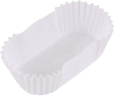 GM 2000 Pirottini di Carta Bianca Ovale N°2 per Cupcake Piccoli, Pirottini da Forno per Pasticcini, Resistenza All'olio, per Muffin, Dessert, Cioccolatini, Compleanni, Feste e Matrimoni