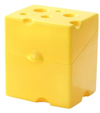 JISADER Porta Formaggio Da Frigorifero Con Coperchio Ribaltabile - Contenitore per Fette Riutilizzabile, Utensili Da Cucina