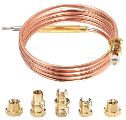 Lobamop Kit termocoppia universale per fornello a gas, 900 mm, M6 x 0,75, con versati (cinque)