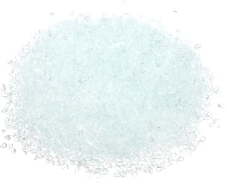 PATIKIL Dekorativer Glas-Kies 450g/1lb 3-6mm, Unregelmäßige GlitzerEdelsteine-Perlen-Chips Gebrochener Zerkleinerter Feuerglas für Bastelvasenfüller Fischereitank Aquarium, Grün