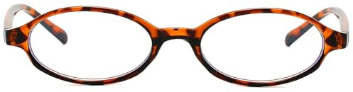 Breaksun Kleine ovale Retro-Brille für Damen und Herren, 90er-Jahre, kleines Gesicht, Blaulicht, gefälschte Brille, Cosplay, Y2K-Brille