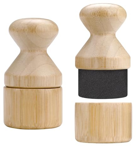 Lot de 2 applicateurs d'huile pour planche à découper en bois avec couvercle, brosse applicateur de cire pour après-shampoing pour bois, planche à découper sans désordre, outil d'huile pour blocs de