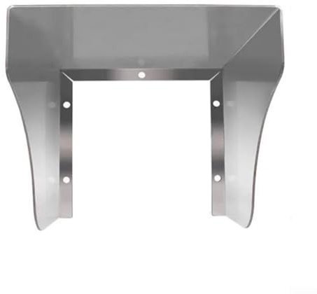 Protection de sonnette résistante aux intempéries en acier inoxydable pour appareils électriques - Protection contre la pluie (125 mm)