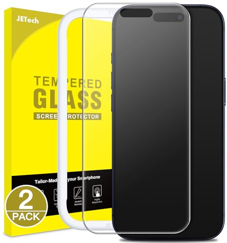 JETech Matte Skärmskydd för iPhone 17 Pro 6,3-Tum, Bländskydd 9H Härdat Glasfilm, Anti-Fingeravtryck, Smidig Beröring, Enkelt Installation, Skal-Vänligt, 2-Pack