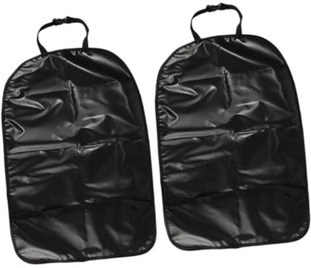 DECORNIJIA Proteggi Schienale Sedile Auto Nero Oxford 2 Unitá Installazione Facile per Ragazzi e Protezione del Sedile Posteriore