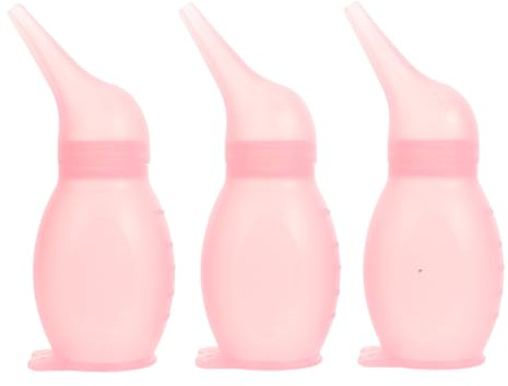 ERINGOGO 3 St Pojke Nässug Manuell Sugjustering Säker och Skonsam Nässugare för Pojke och Pojke med Precisionskontroll Rosa