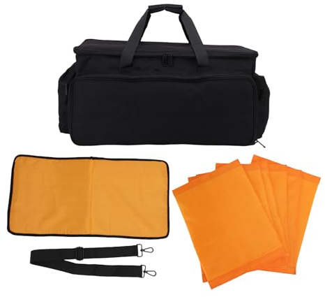 Xiuganpo DJ Controller Bag, Padded Carrying Case with Removable Dividers and Adjustable Strap, for DJ Equipment and Accessories