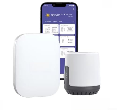 Pluviómetro digital inteligente con control remoto por aplicación, sensor de lluvia preciso para riego de jardín, diseño antiheladas, para rainpoint para puerta de enlace (B)