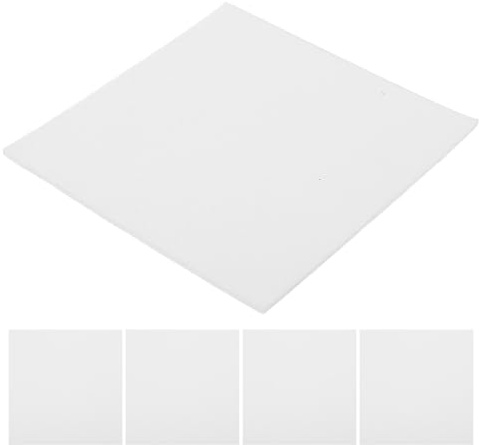 BESPORTBLE 20 Piezas de Papel para Estantes de Horno de Cerámica, Almohadillas Cerámicas Resistentes a Altas Temperaturas, Protectores Cuadrados para Estantes de Horno para Esmaltado, Cerámica Diy,