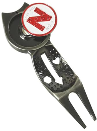mophrati Detachable Marker Golf Divots Tool Practical Pitch Repairer For Golf Enthusiasts Portable And Easy To Carry. Divots Tool Groove Pitchfork Ball Marker