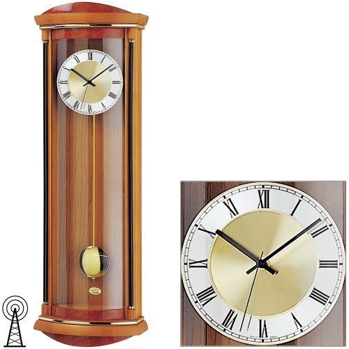 AMS Funk Pendeluhr, Holz, Mehrfarbig, 108 x 40 x 22 cm