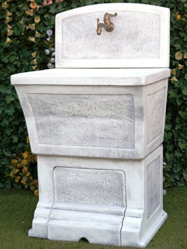 LAVATOIO DELLA RUGA Lavabo in Cemento e Marmo con Rubinetto 1880+1799