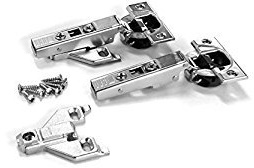 Blum BLUMOTION Soft-Close-Scharniere mit Clip-Top, 110 Grad, selbstschließend, Frontrahmen, mit Montageplatten (komplett – Overlay – 8 Stück)