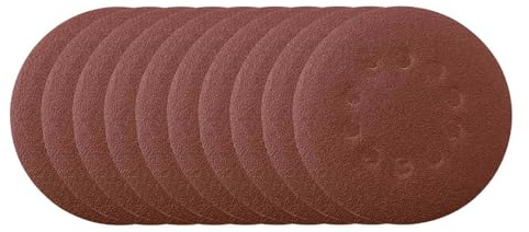 Original Scheppach Schleifscheiben 10 Stück für Wand & Deckenschleifer K150 | Scheiben-Ø 215mm | für Wandschleifer DS920, DS930, DS200, DS210 | Klett Schleifpapier rund | gelocht für Absaugung