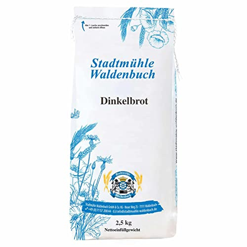 Stadtmühle Waldenbuch Dinkelbrot Brotbackmischung, feinste Bäckerqualität, 2,5 kg