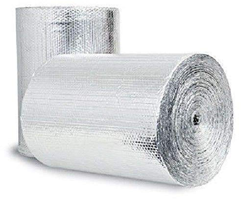 Double Bubble Reflective Foil Insulation (24 inch X 10 Ft Roll) Industrial Strength, Commercial Grade, No Tear, Radiant Barrier Wrap for Weatherproofing Attics, Windows, Garages, RV's, Ducts & More! .