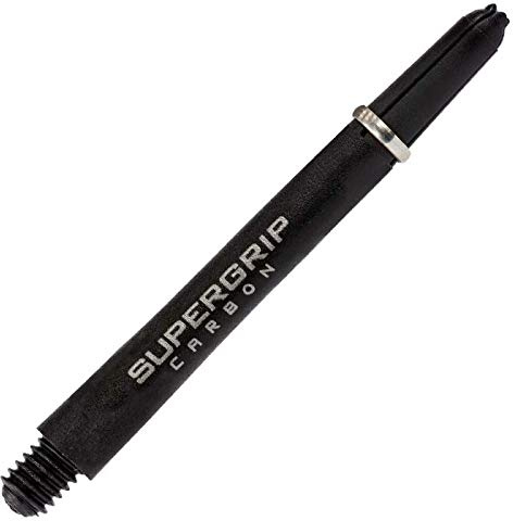 Harrows Supergrip Carbon Shafts - Verschiedene Ausführungen, 1 Set = 3 Stück (Silber, Midi - INT)