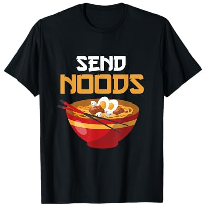 Lustiges Ramen Nudel T-Shirt - SEND NOODS - Ramen Noods T-Shirt
