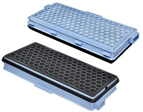 Invest 2 HEPA Filter kompatibel mit Miele SF-HA 50 Staubsaugerfilter mitAktivkohle Miele S8000 S6000 S5000 S4000 Complete C2 C3 Compact C1 C2 HEPA 13 Klasse für Staubsauger Miele