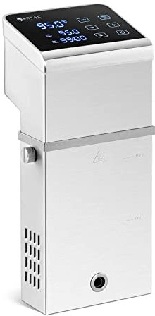 Royal Catering Circulador De Inmersión Sous Vide Al Vacío Cocedor Portátil RCVG-43 (Potencia: 2.300 W, Temperatura: 5-99 °C, Hasta 80 L)